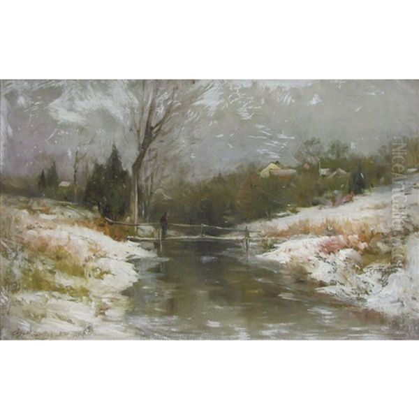 Early Snow And Frost- Bronx River - view 1
