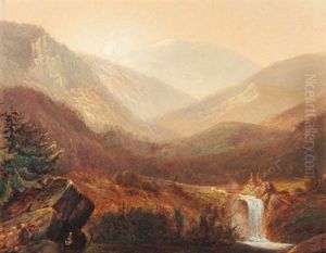 Mountainscape With A Waterfall Mountainscape With A Waterfall
