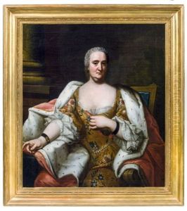 Portrait De La Comtesse Marie Therese Von Schorlemer by Dominicus Van der Smissen
