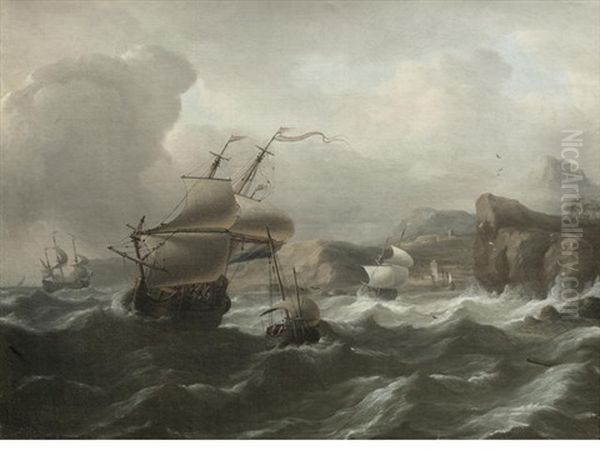 Shipping Foundering In Table Mountain Bay - view 1
