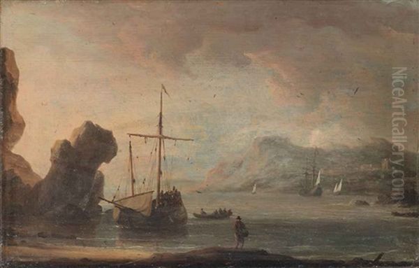 Ships In A Quiet Estuary - view 1