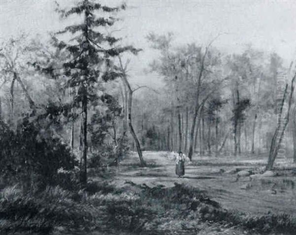 Landscape With Woman Carrying Straw - view 1
