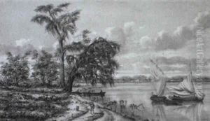 Extensive Southern Lake Landscape by Marshall Joseph Smith Jr.