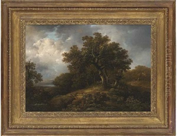 Travellers Resting Along A Country Path - view 1