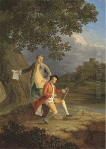 Double Portrait Of The Artists (collab. W/george Smith Of Chichester) by John Smith the Younger