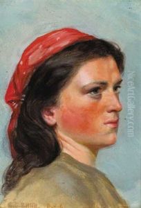An Irish Colleen by Stephen Catterson Smith the Younger