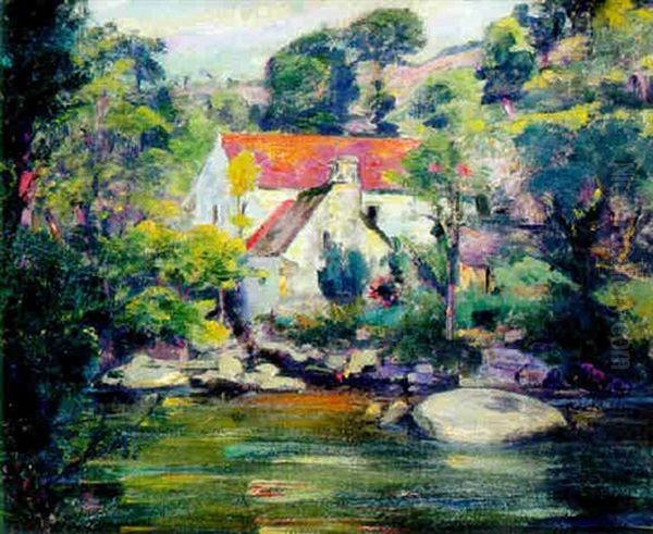 Crozant, Moulin Au Lever Du Soleil - view 1
