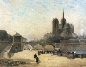Le Chevet De Notre-dame Et Les Quais by Alfred Smith