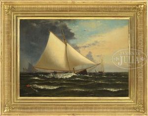 Sloop Passing Mark by Archibald Cary Smith