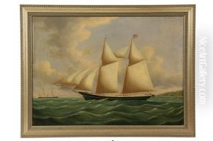 Two Masted Schooner "princess", Built In Bucksport, Maine, 1858 by Archibald Cary Smith