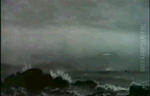 Coastal View At Dusk by Archibald Cary Smith