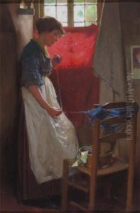 Winding The Wool by Carlton Alfred Smith