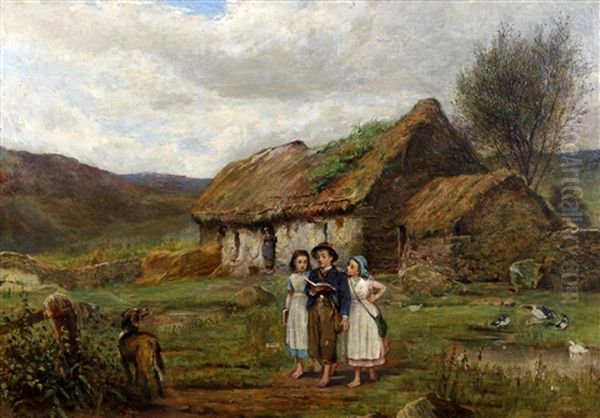 Going To School - The Crofter's Children - view 1