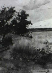 Man Working In The Field by Charles Alexander Smith
