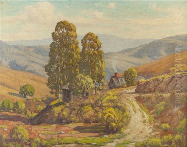 Houses In A Rolling Hills Landscape - view 1