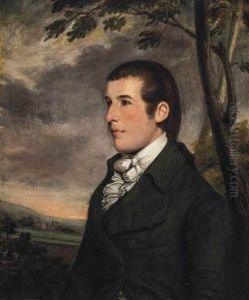 Portrait Of Edmund Fleming Akers (1757-1821) by Charles Loraine Smith