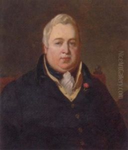 Portrait Of The Hon. William Maule Of Panmure Mp, In A Black Coat And Yellow Waistcoat, A Flower In His Lapel