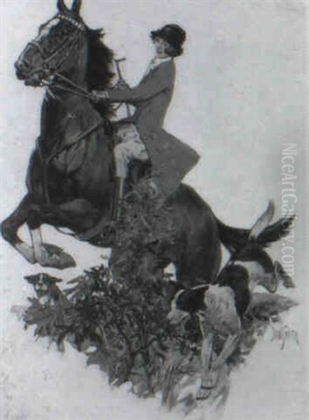 Magazine Cover: Woman On Horse Foxhunting - view 1