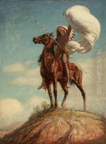The Signal, American Indian On Hilltop - view 1