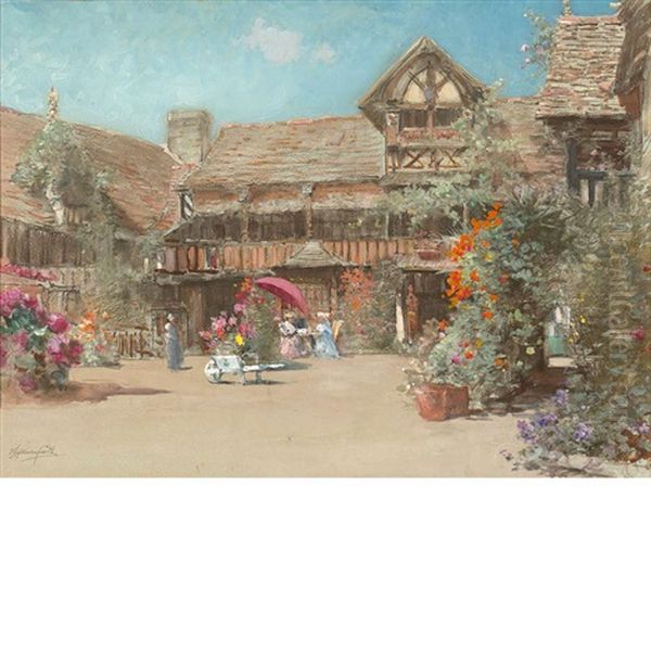 The Garden Courtyard At The Inn Of William The Conqueror - view 1