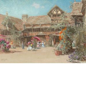 The Garden Courtyard At The Inn Of William The Conqueror The Garden Courtyard At The Inn Of William The Conqueror