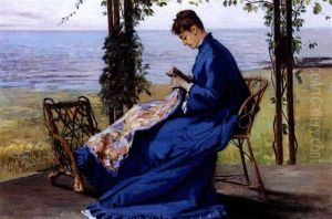 Sewing On The Veranda