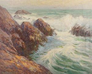 Seascape With Crashing Waves Seascape With Crashing Waves