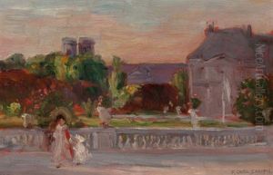 Luxembourg Gardens, Paris, France by Frederick Carl Smith
