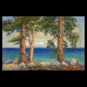A View Of Lake Tahoe by Frederick Carl Smith