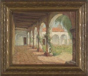 Courtyard San Juan Capistano by Frederick Carl Smith