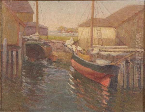 Gloucester Boats At Evening - view 1