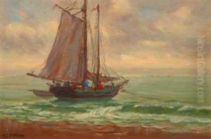 Sailboat Outside Surf Line