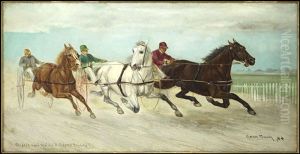Horse Cart Racing by Gean Smith
