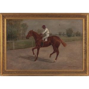 Jockey On Horsback by Gean Smith