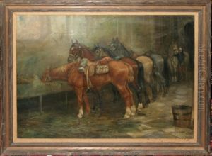 Horses In A Stable Horses In A Stable