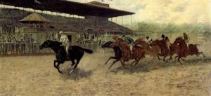 "domino" Winning The Matron Stakes by Gean Smith