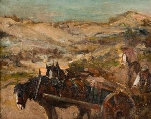 Loading The Sand Cart by George Smith