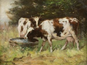 Cattle In Pasture by George Smith