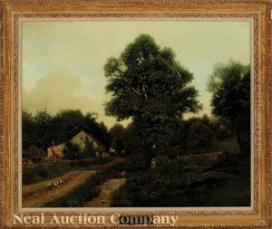 On The Flanders Road, East Lyme, New London, Connecticut by Henry Pember Smith