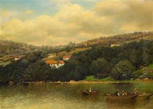Henry Pember Smith, (american, 1854 - 1907), Fishing Party by Henry Pember Smith
