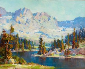 Pine Bordered Lake, High Sierra