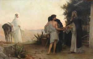 Biblical Scene by Alfred-Henri Bramtot