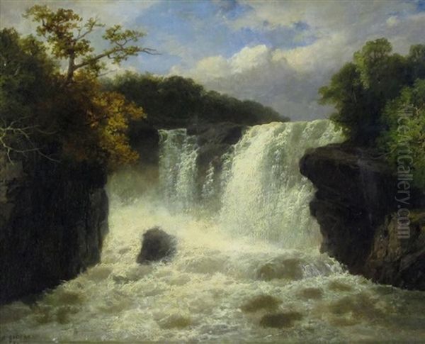 Landscape With Waterfall - view 1