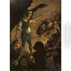 The Goblins Fell Back A Little When He Began, And Made Horrible Grimaces All Through The Rhyme
