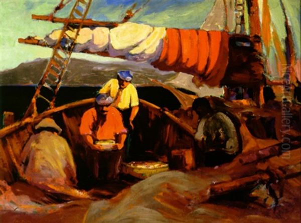 Fishermen At San Pedro - view 1