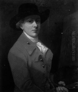 Artist At The Easel (self-portrait?) by John Rubens Smith