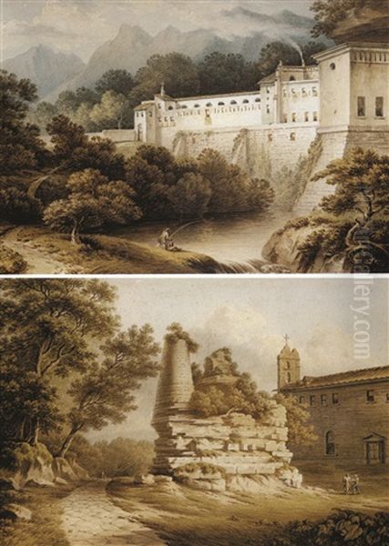 I Convento Della Trinita Presso Cava Dei Tirreni (+ Sepolcro Detto Degli Orazi E Curiazi Ad Albano; 2 Works) - view 1