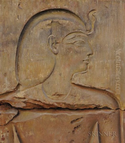 Painted Copy Of An Egyptian Relief: A Prince - view 1