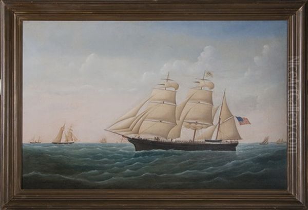 Portrait Of The American Bark Harry Booth - view 1