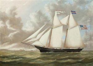 Schooner "j.w. Seaver" by Joseph B. Smith